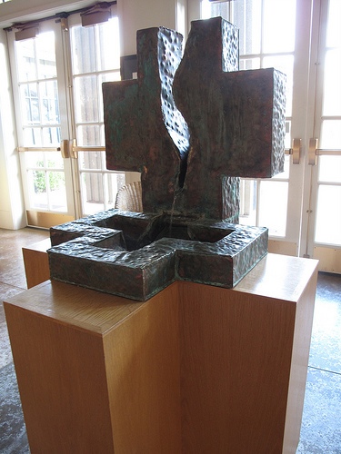 The Baptismal Font in the Gathering Hall at Peace.