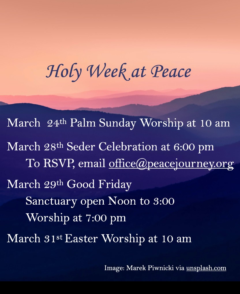 Holy Week At Peace