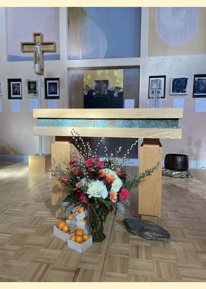 The Peace Altar after Worship on January 5 2024.