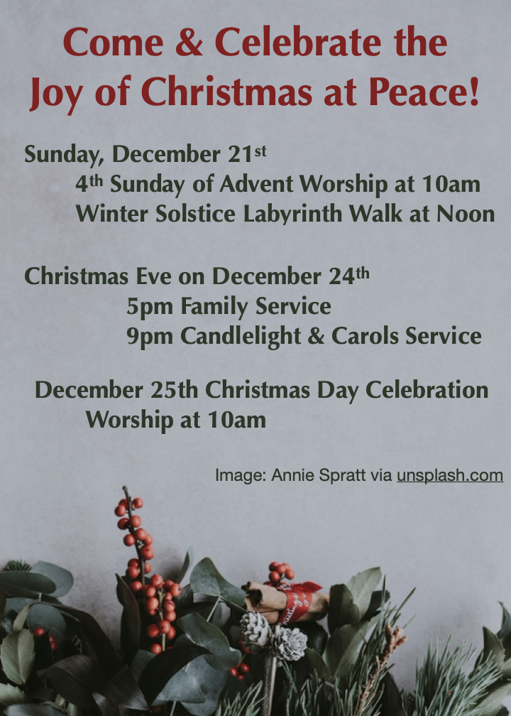 Celebrate Christmas at Peace!