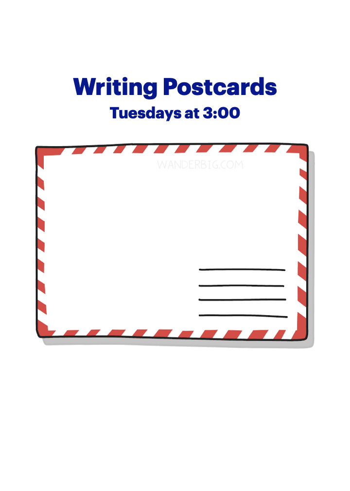 Writing Postcards